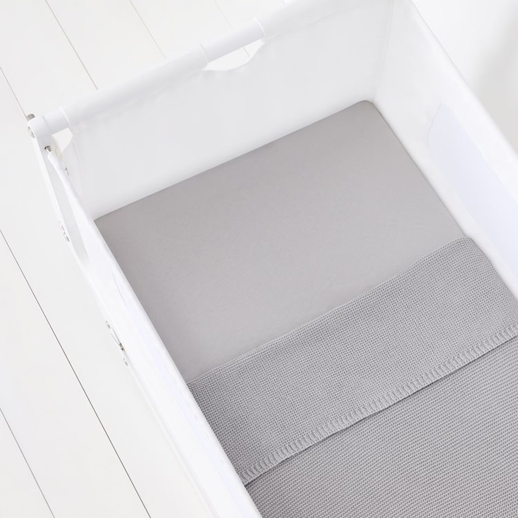 3pc Crib Bedding Set – Grey