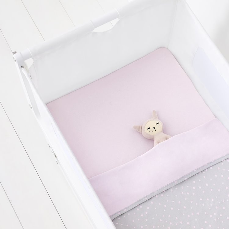 3pc Crib Bedding Set – Rose Spots