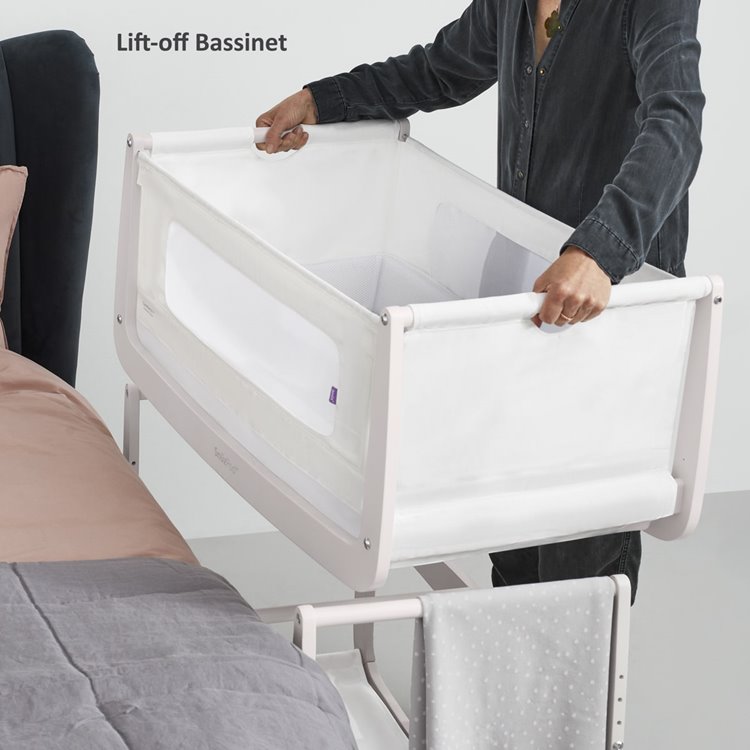 SnuzPod4 Bedside Crib Starter Bundle Rose White