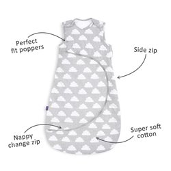 SnuzPouch Sleeping Bag - Clouds & Stars Twin Pack