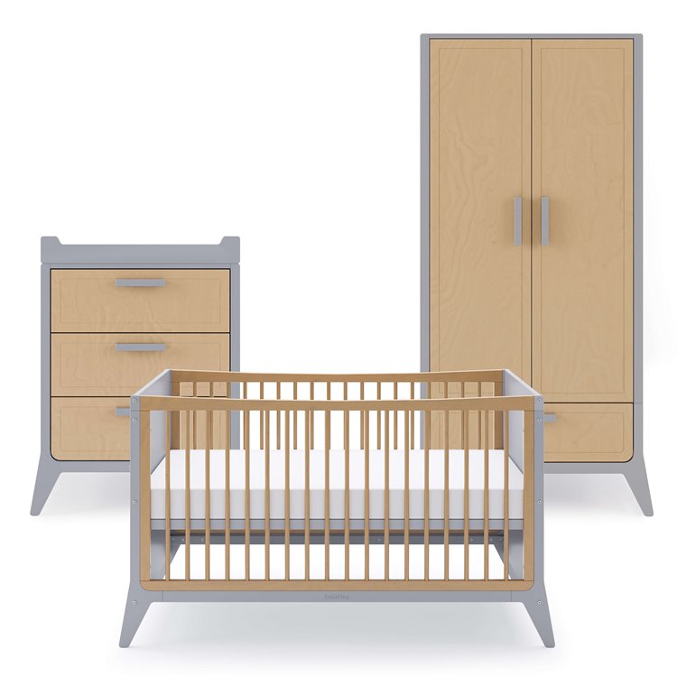 SnuzFino 3 Piece Nursery Furniture Set – Dove