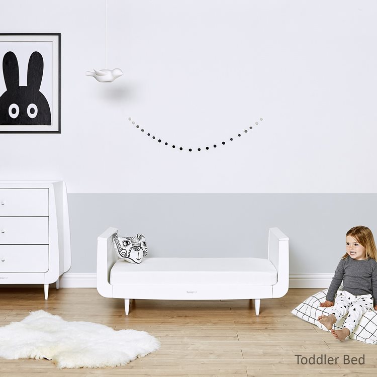 SnuzKot Skandi 2 Piece Nursery Furniture Set White (SAVE £50)