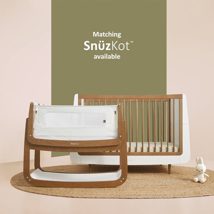 SnuzPod4  Bedside Crib The Natural Edit  'Walnut'