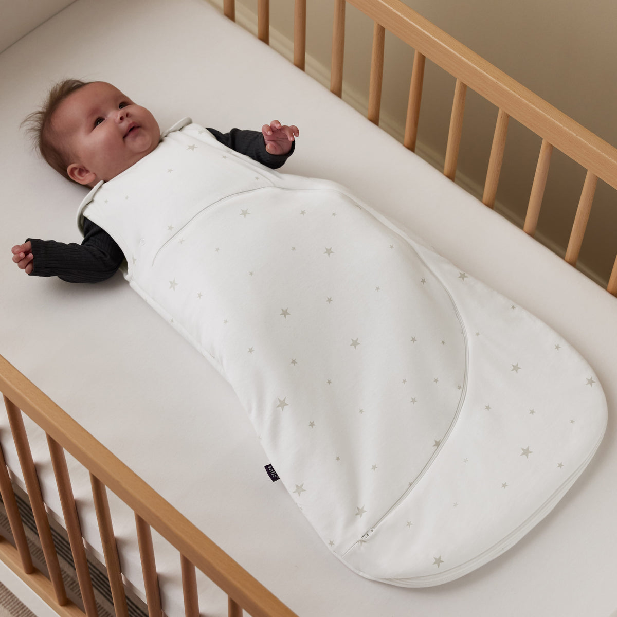 Snuz Sleeping Bags SnuzPouch Sleeping Bag – 2.5 TOG, White Star
