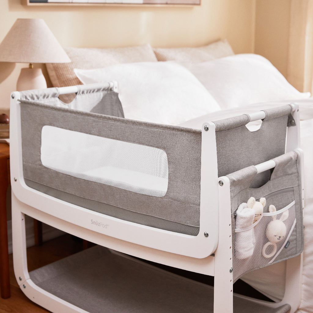 SnuzPod4 Bedside Crib Black Friday Bundle - Dusk