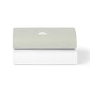 Crib 2 Pack Fitted Sheets - Grey / Cloud