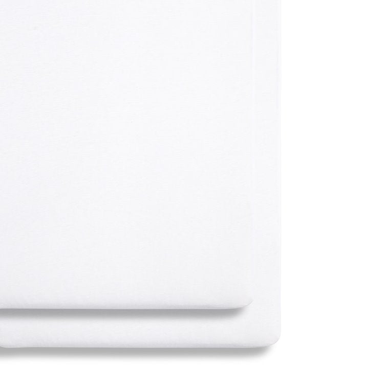 Crib 2 Pack Fitted Sheets - White