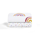 Crib 2 Pack Fitted Sheets - Colour Rainbow