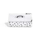Crib 2 Pack Fitted Sheets - Mono Rainbow