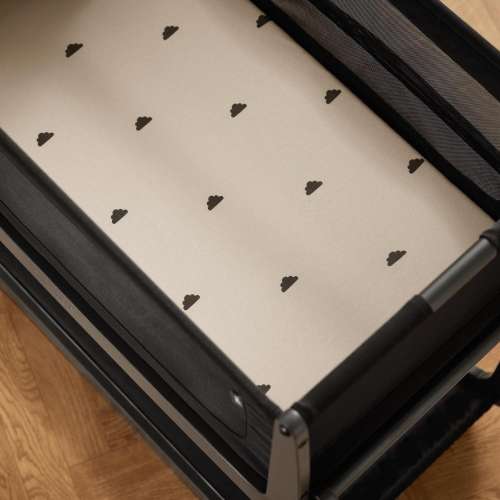 Crib 2 Pack Fitted Sheets - Sand / Cloud