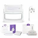 SnuzPod4 Bedside Crib Complete Bundle White