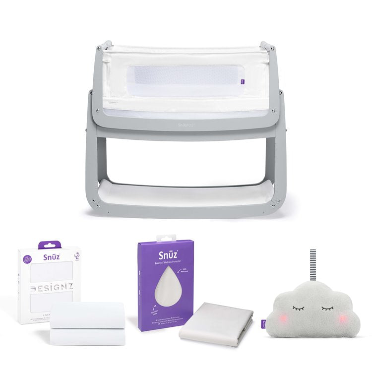 SnuzPod4 Bedside Crib Starter Bundle Dove