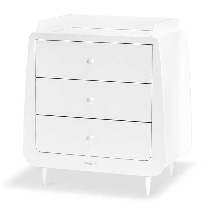 SnuzKot Skandi 3 Piece Nursery Furniture Set White