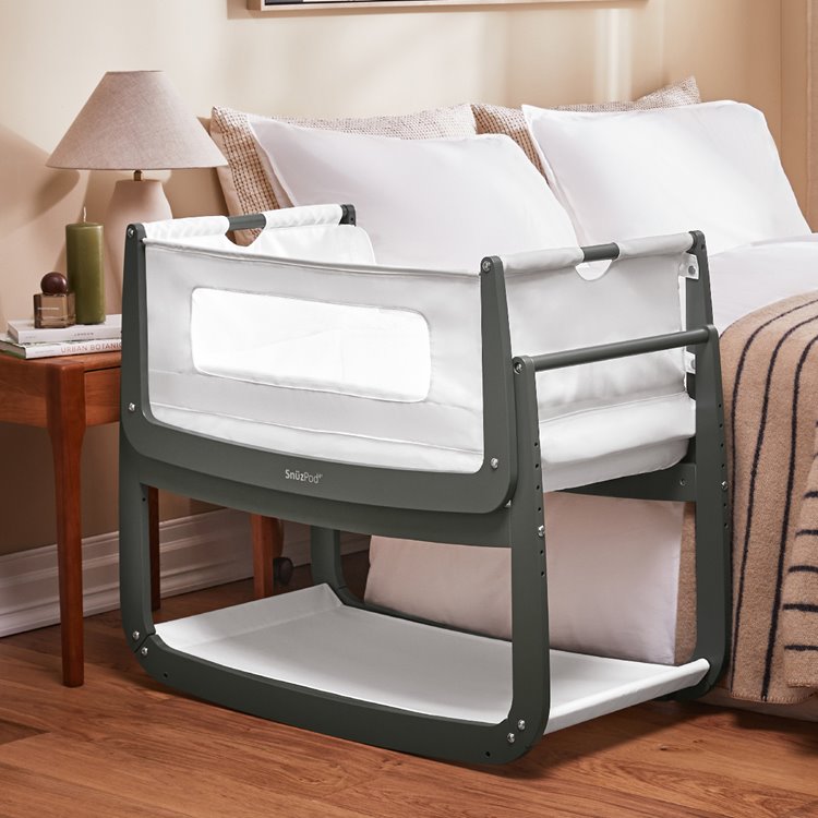 SnuzPod4 Bedside Crib Sage
