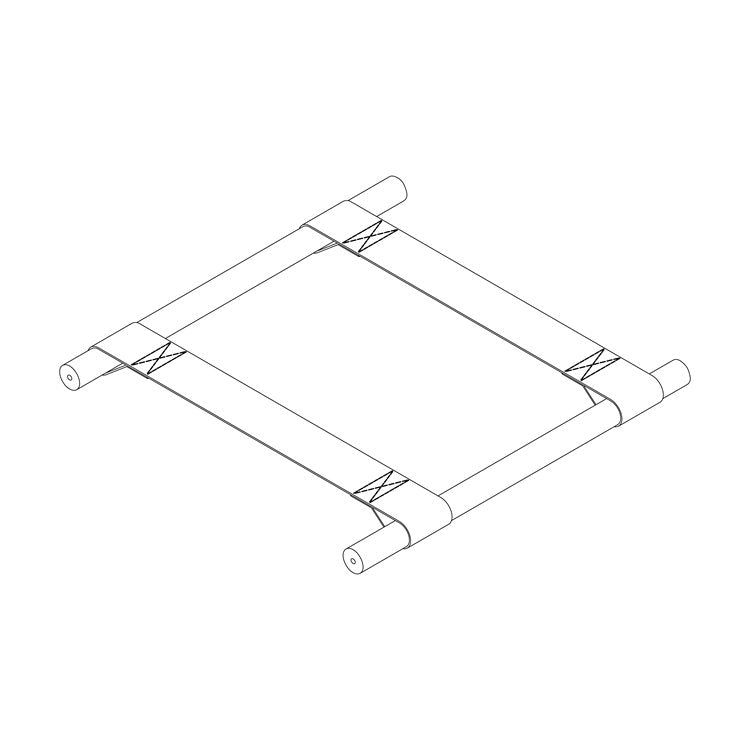 SnuzBaskit Part D - Support Dowels with fabric webbing (pre-assembled)