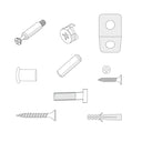 Snuzkot Changer -  Hardware Set inc Allen Key & Wall attachment