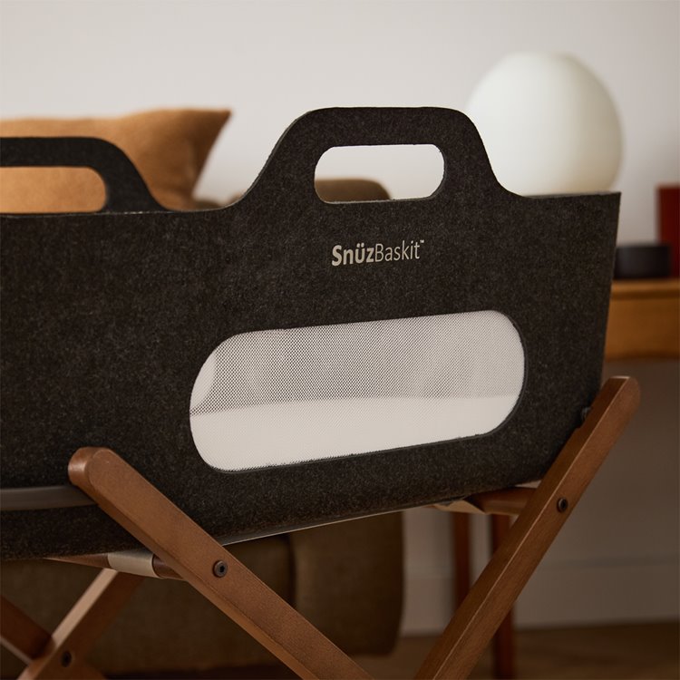 SnuzBaskit Graphite Moses Basket