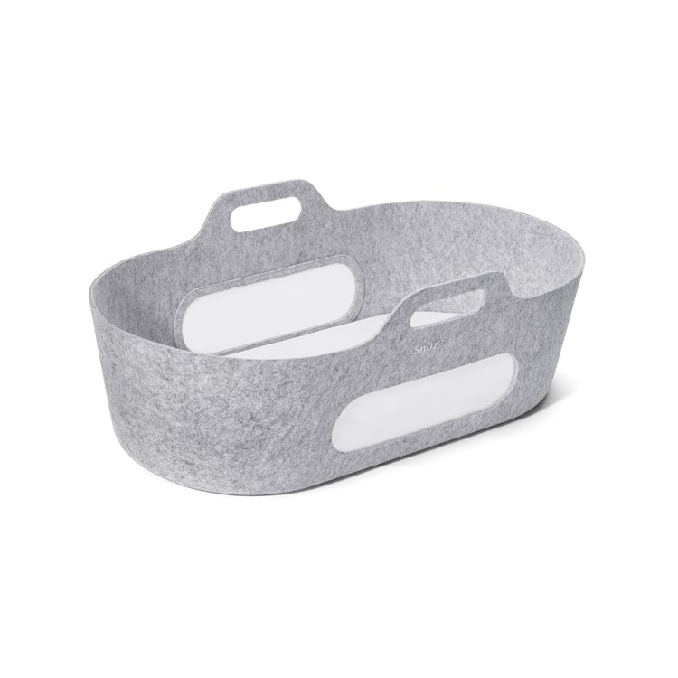 SnuzBaskit Light Grey Moses Basket