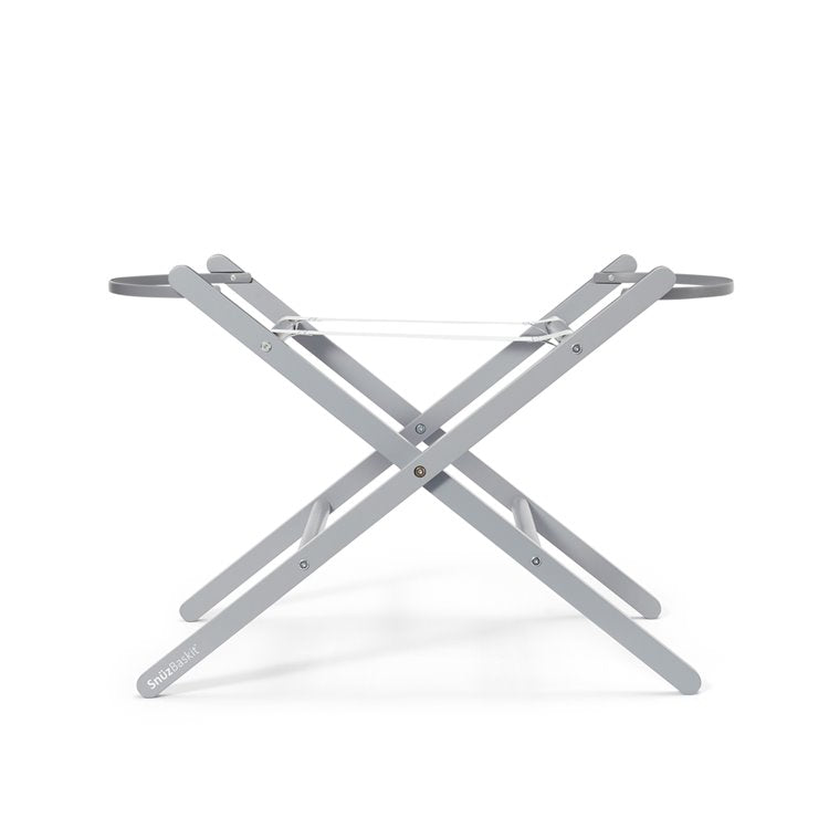 SnuzBaskit Light Grey Moses Basket & Dove Stand