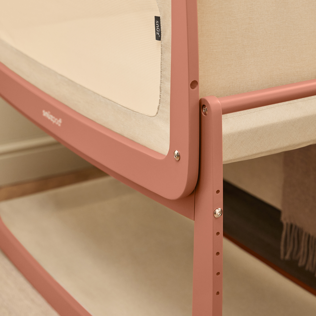 SnuzPod5 Bedside Crib Terracotta