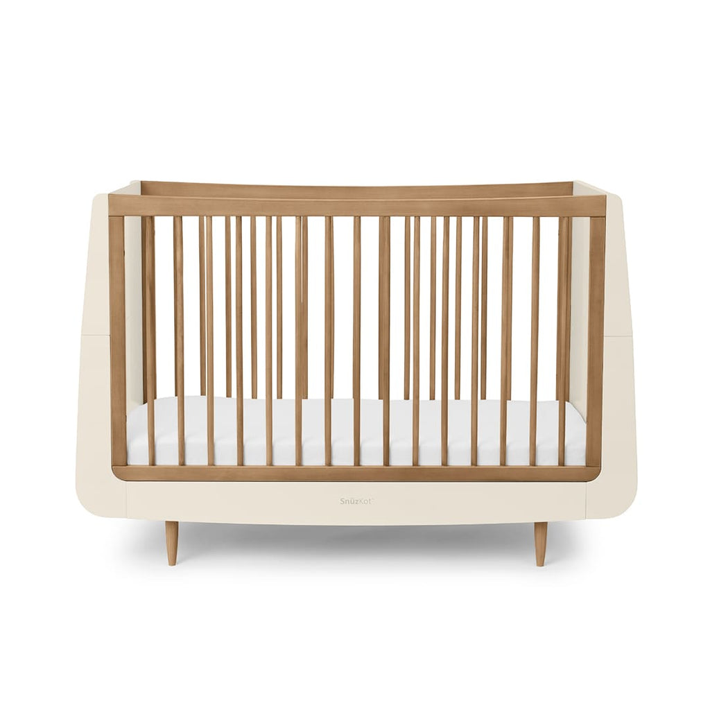 SnuzKot Skandi Cot Bed Cashmere & Walnut