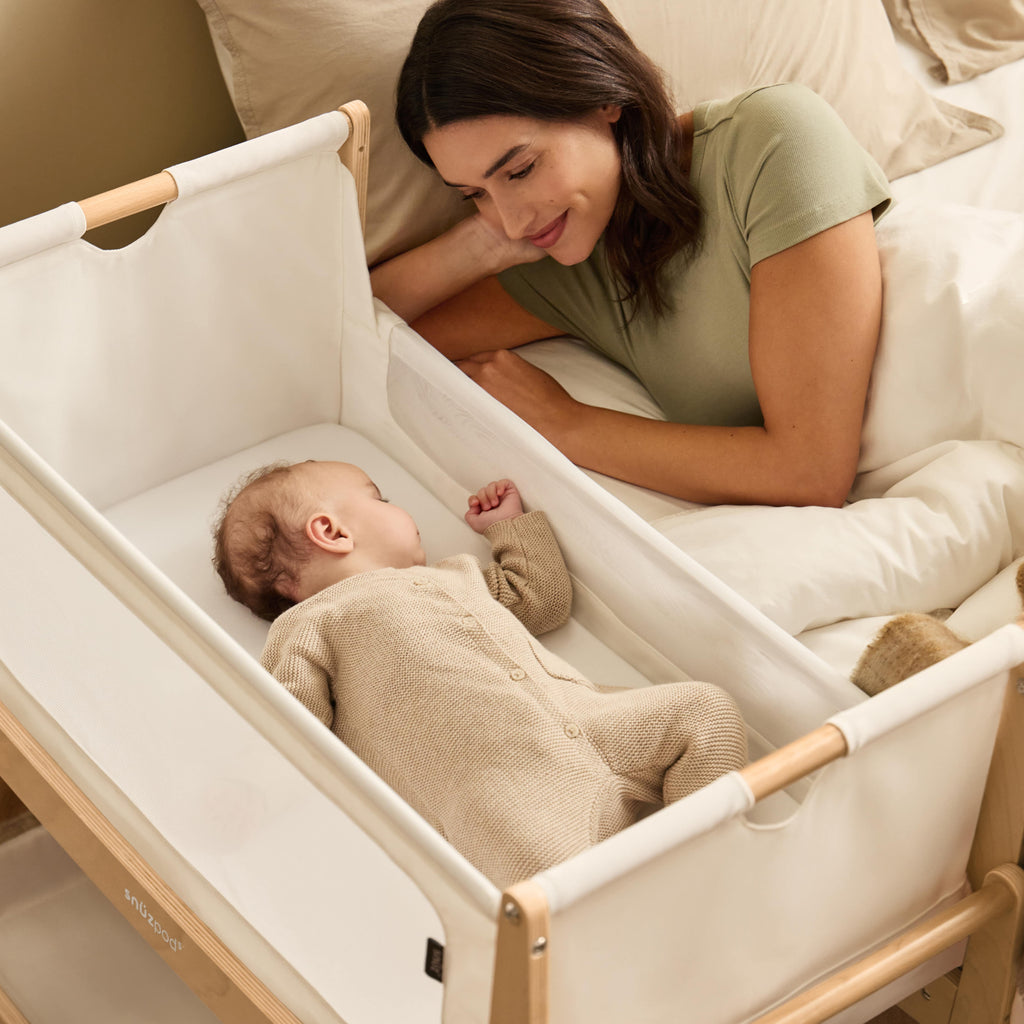 SnuzPod5 Bedside Crib Natural