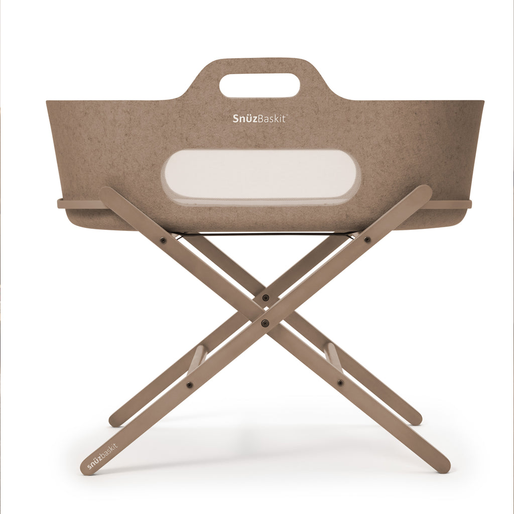 SnuzBaskit Mocha Moses Basket & Mocha Stand