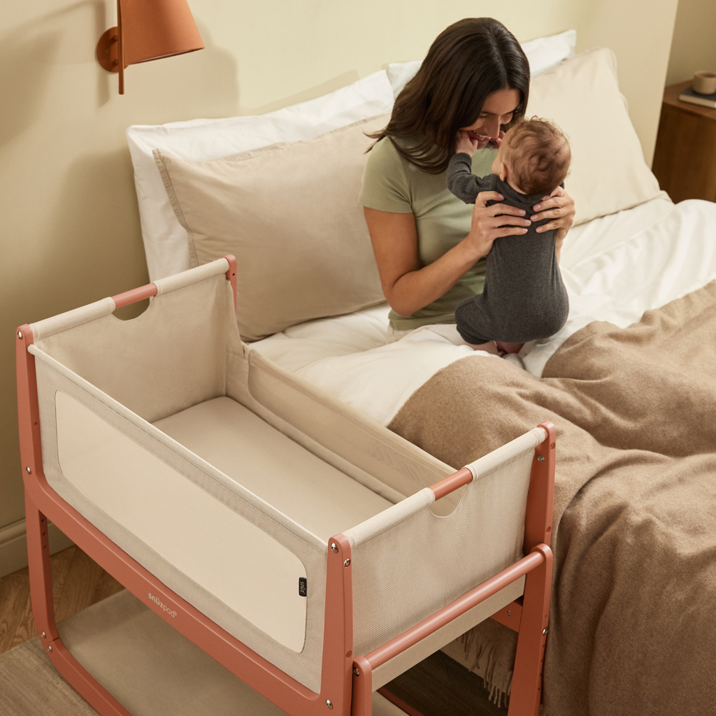 SnuzPod5 Bedside Crib Terracotta