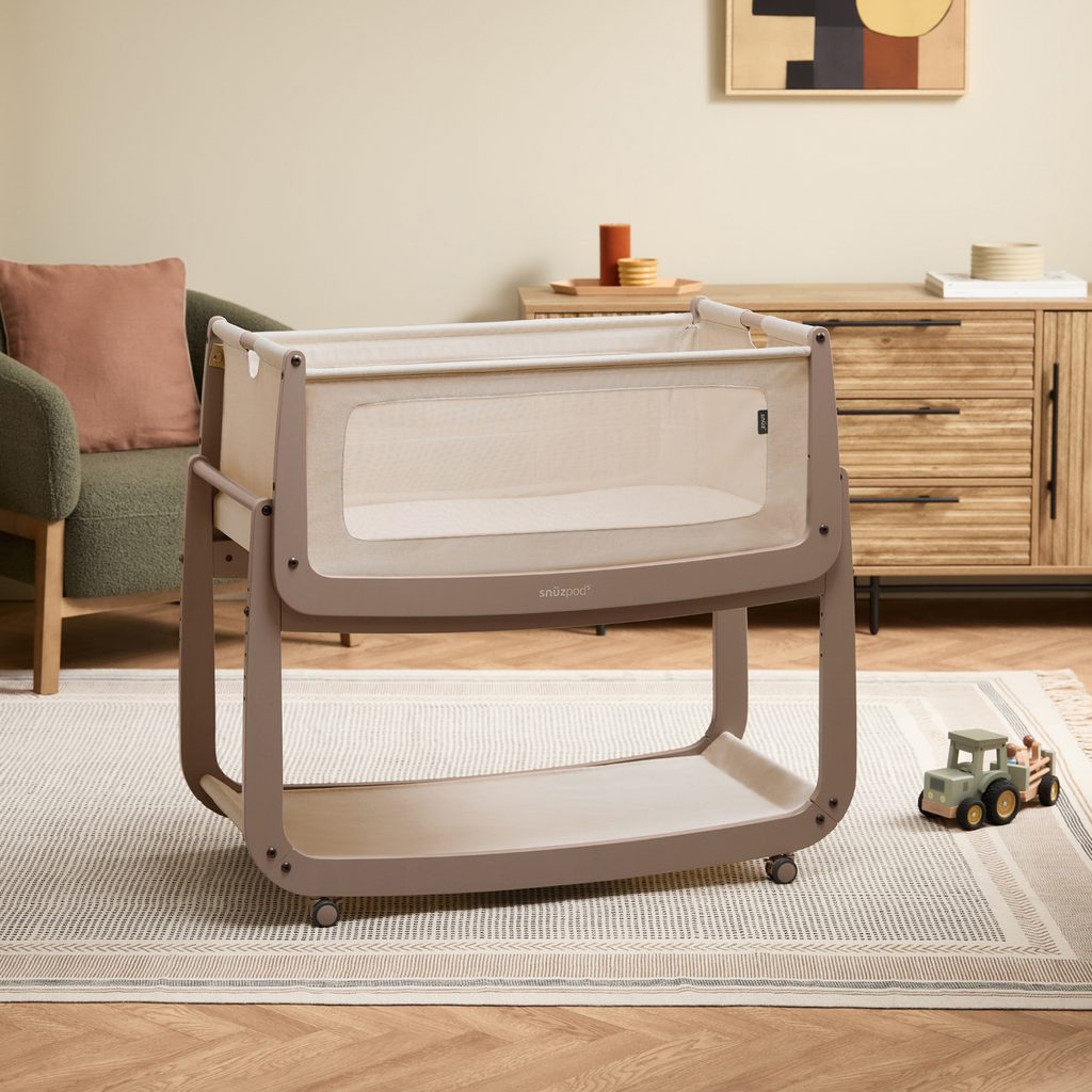 SnuzPod5 Bedside Crib Mocha