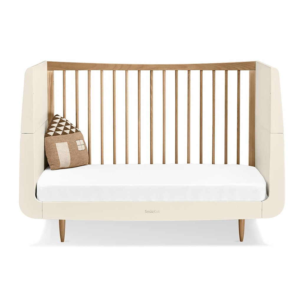SnuzKot Skandi Cot Bed Cashmere & Walnut
