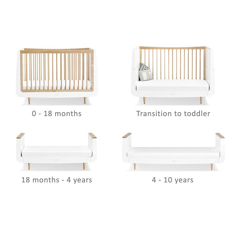 SnuzKot Skandi 2 Piece Nursery Furniture Set Natural