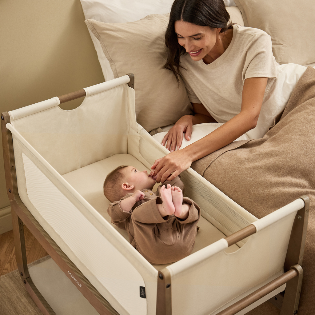 SnuzPod5 Bedside Crib Walnut