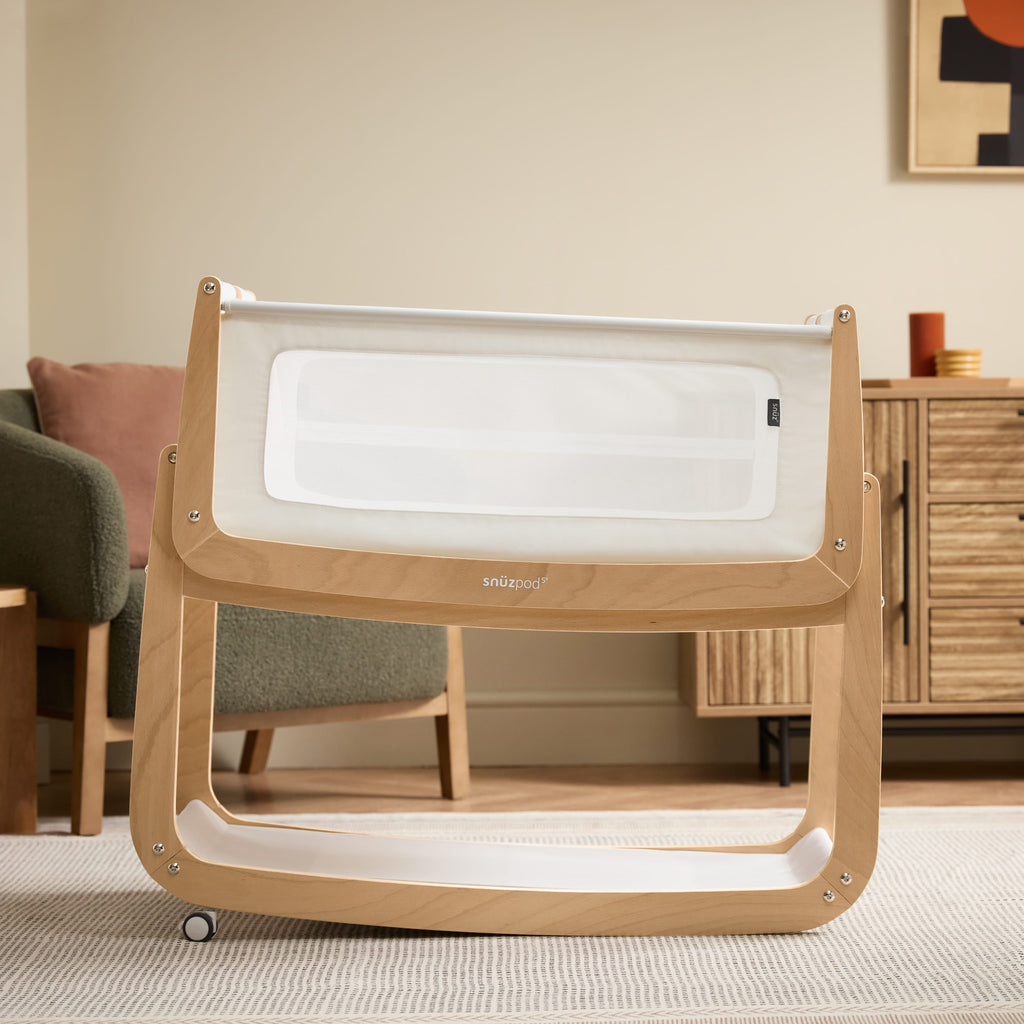 SnuzPod5 Bedside Crib Natural