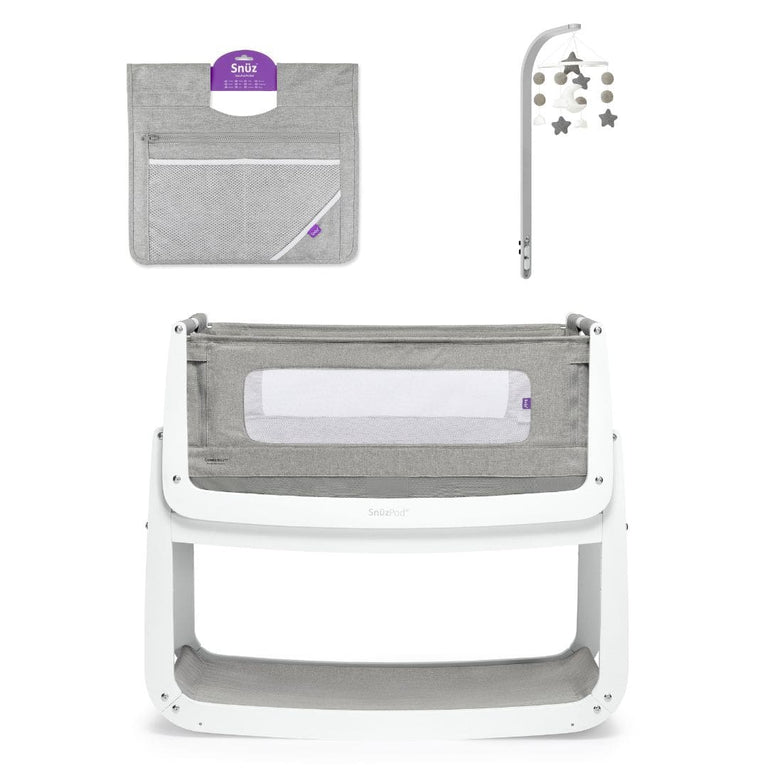 SnuzPod4 Bedside Crib Black Friday Bundle - Dusk