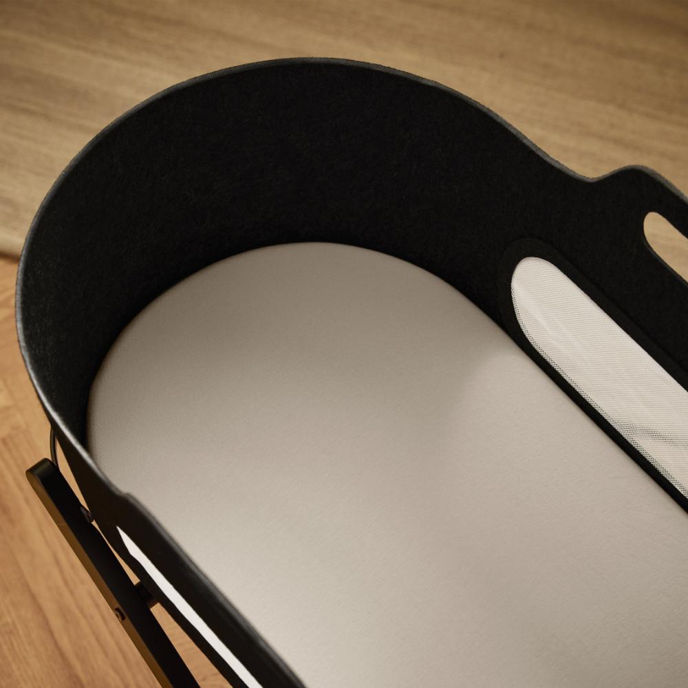 Moses Basket/Pram 2 Pack Fitted Sheets – Grey