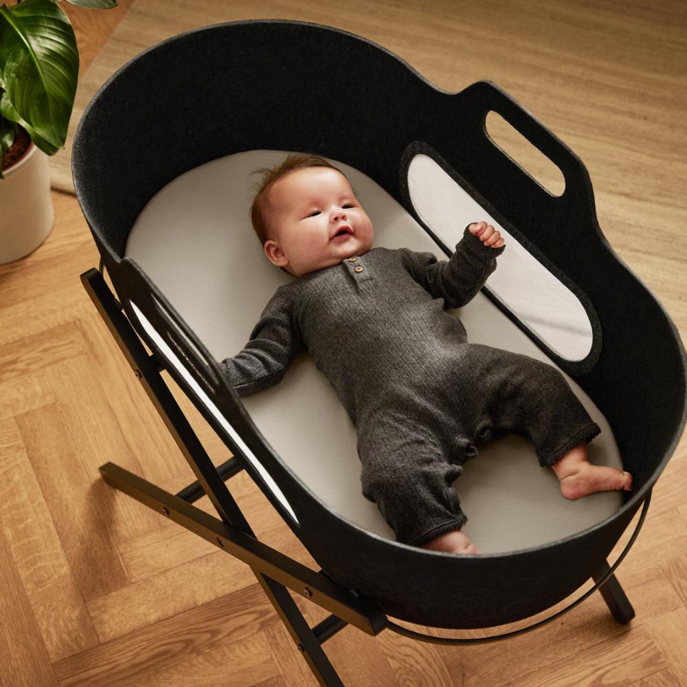 Moses Basket/Pram 2 Pack Fitted Sheets – Grey