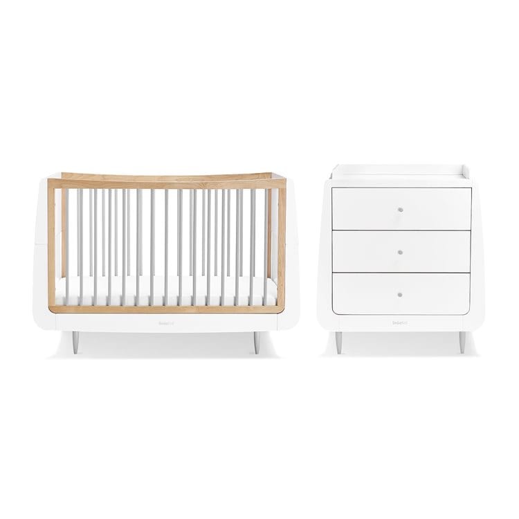SnuzKot Skandi 2 Piece Nursery Furniture Set Grey