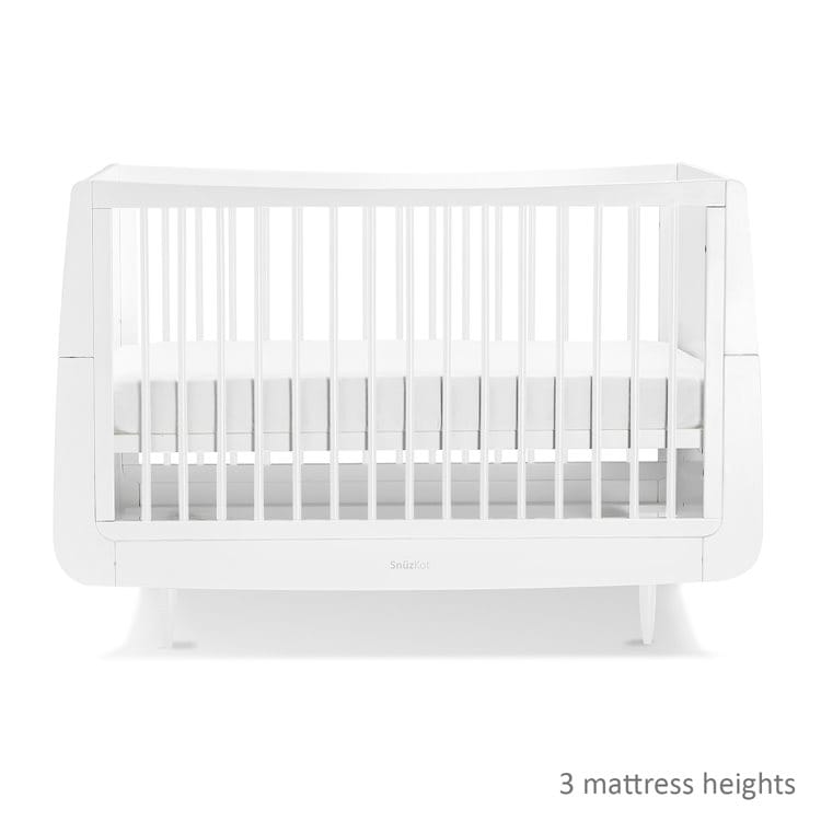 SnuzKot Skandi 2 Piece Nursery Furniture Set White