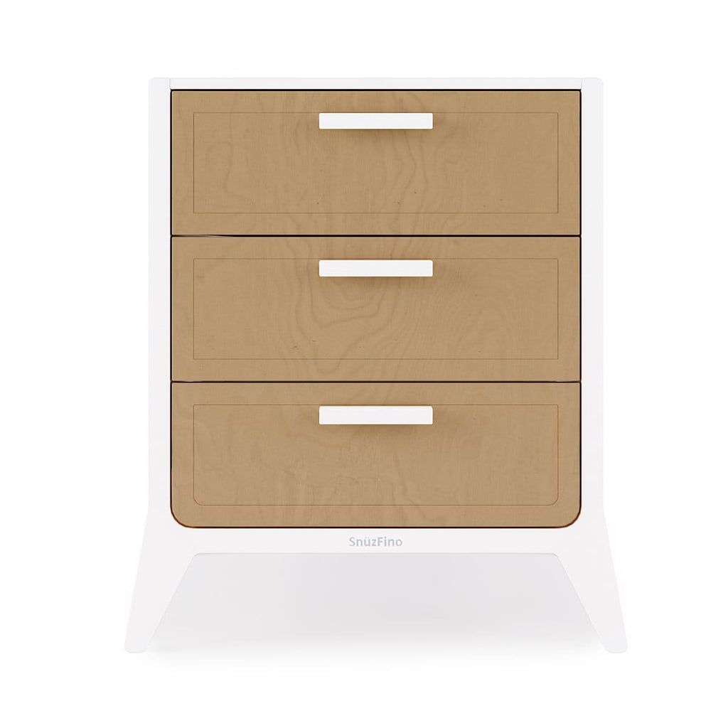 SnuzFino 3 Piece Nursery Furniture Set – White Natural