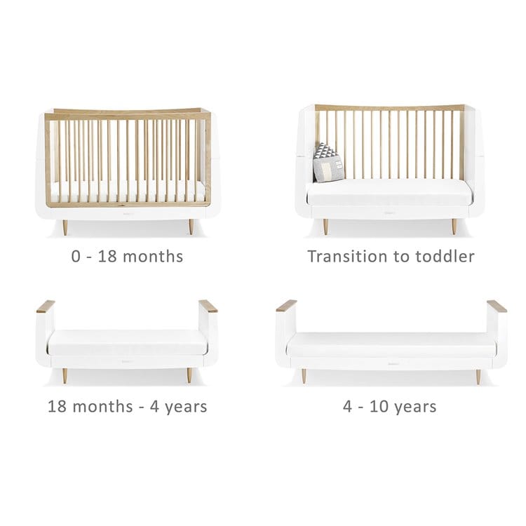 SnuzKot Skandi 3 Piece Nursery Furniture Set Natural