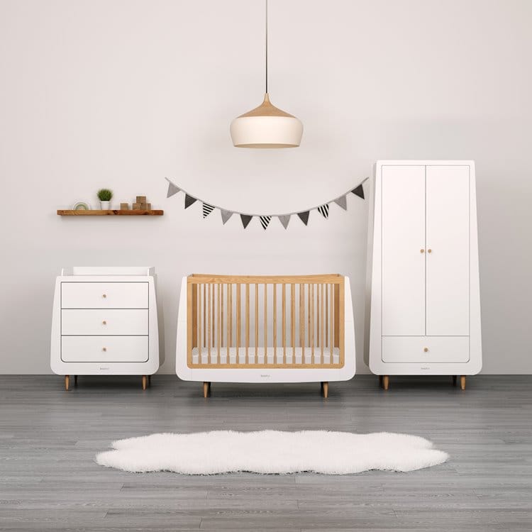 SnuzKot Skandi 3 Piece Nursery Furniture Set Natural