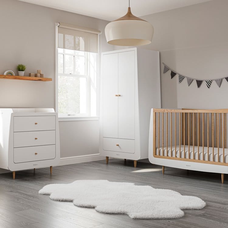 SnuzKot Skandi 3 Piece Nursery Furniture Set Natural