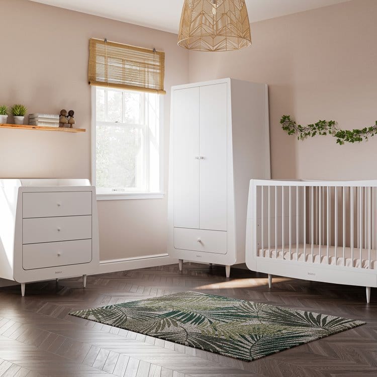 SnuzKot Skandi 3 Piece Nursery Furniture Set White