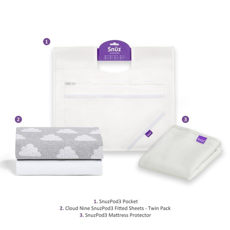 Essential Bundle Pack For SnuzPod - White