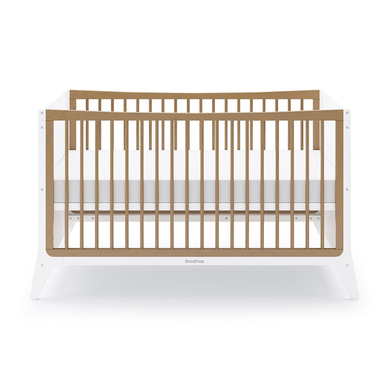 SnuzFino Cot Bed - White Natural