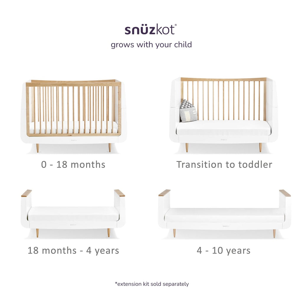 SnuzKot Skandi Cot Bed Natural
