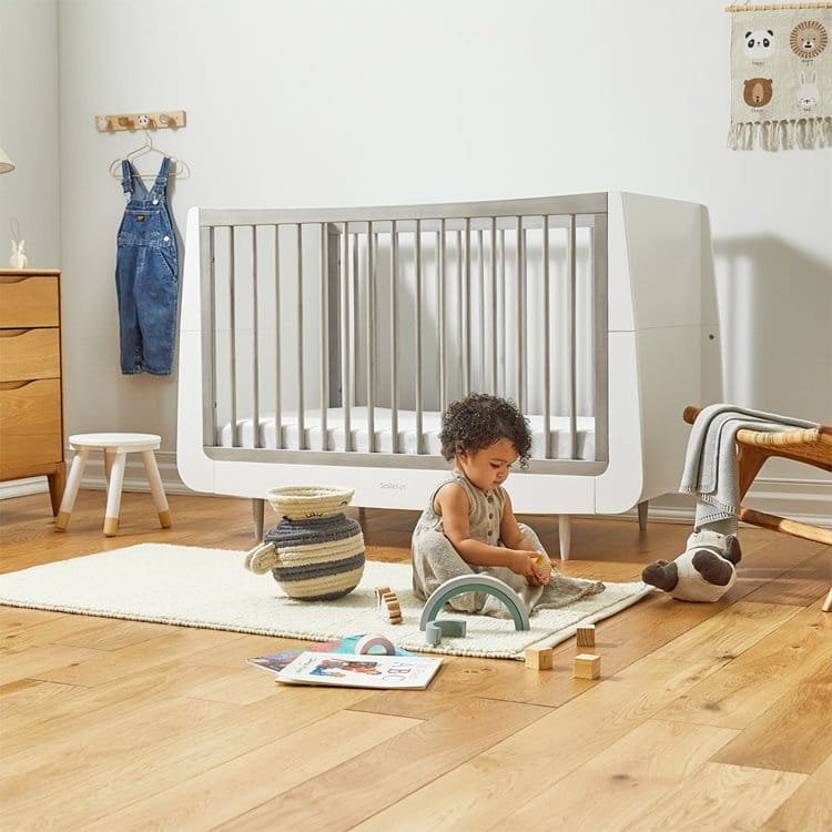 SnuzKot Skandi Cot Bed 'Silver Birch'