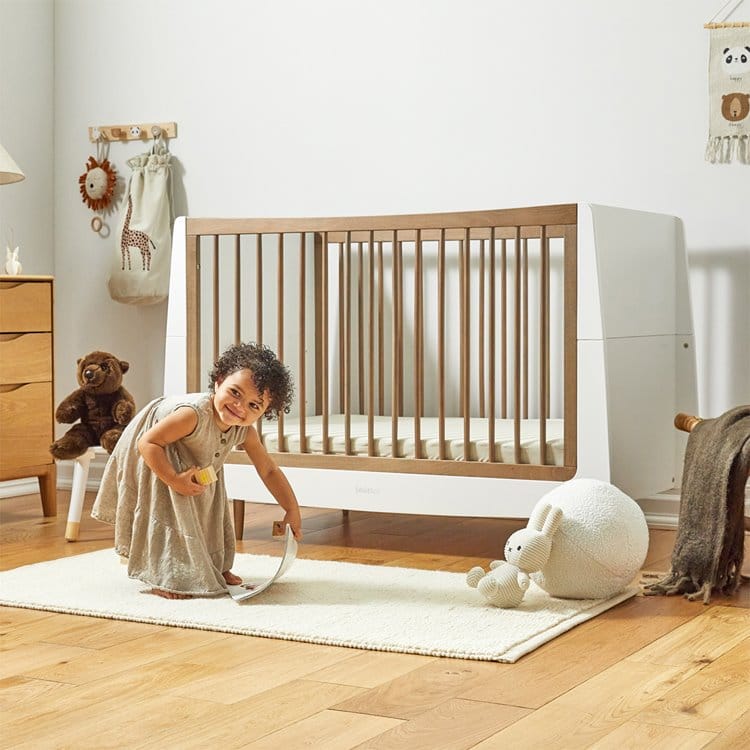SnuzKot Skandi Cot Bed Walnut