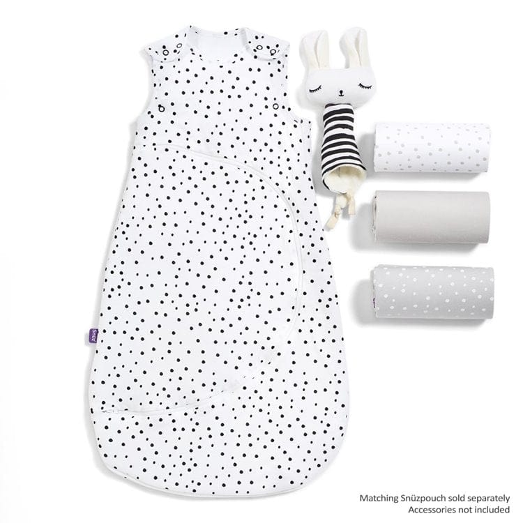 3pc Crib Bedding Set – Grey Spots