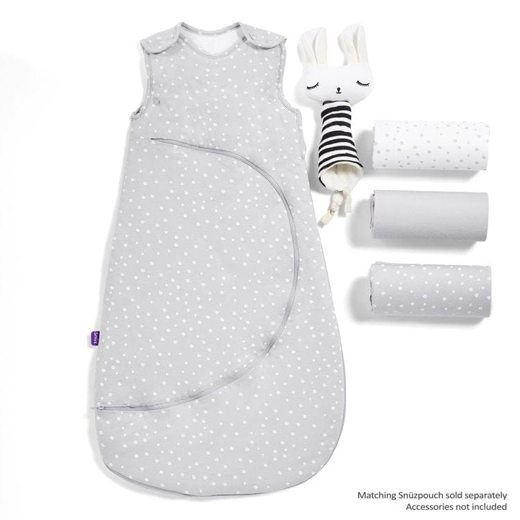 3pc Crib Bedding Set – Grey Spots